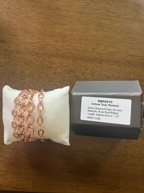Bomb Party Luxe Bracelet Rose Gold Plated Women's Bracelet Set